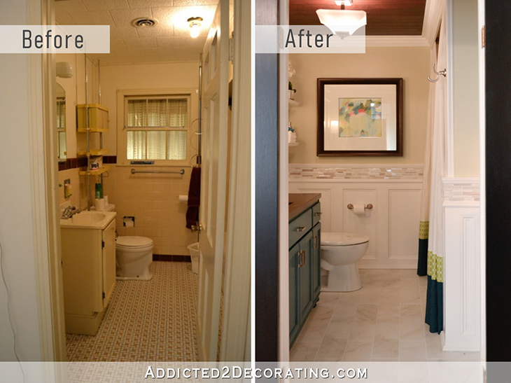 Addicted 2 Decorating Before & After Bathroom